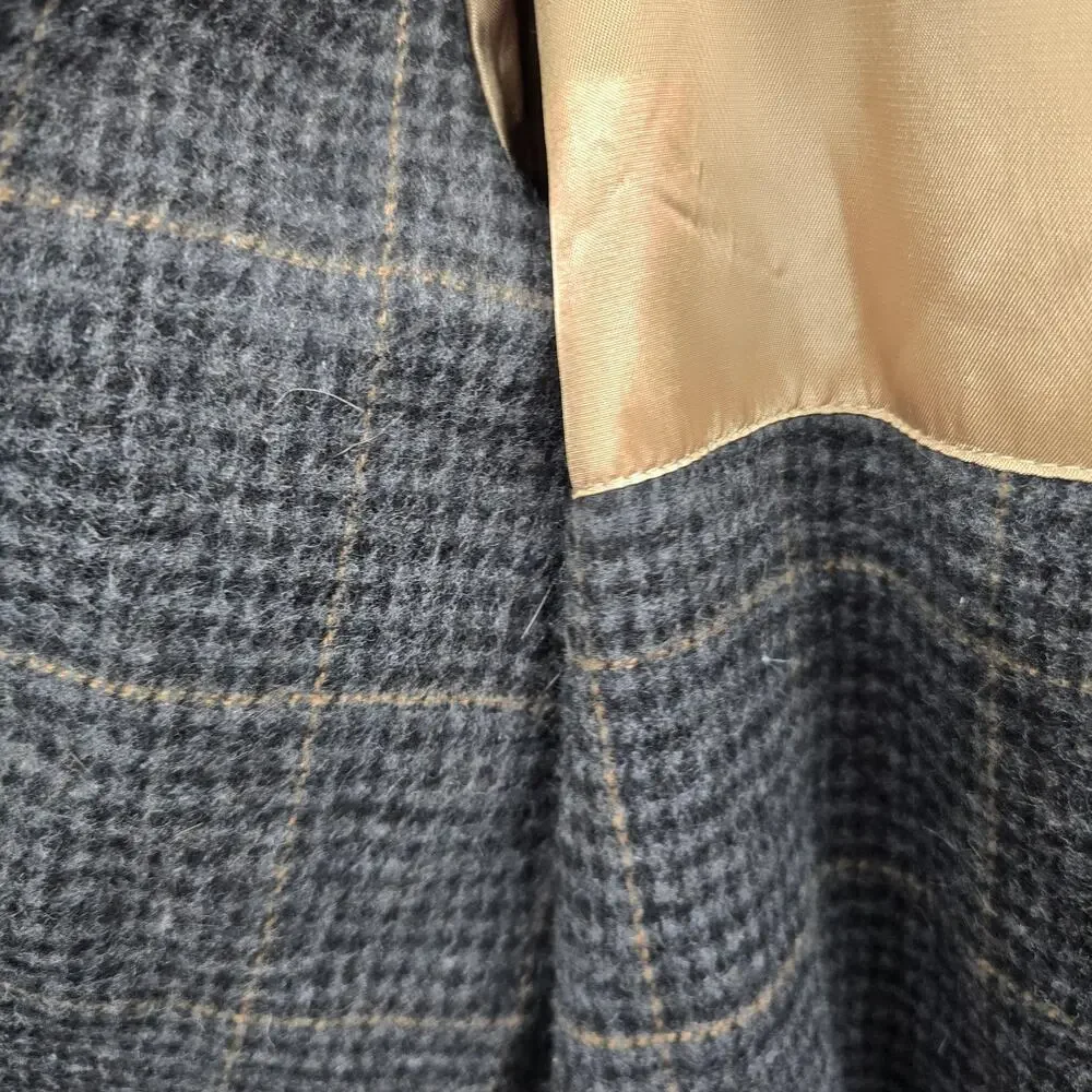 Vintage Christian Dior Coat Men 44 Beige Wool Lined Classic Trench 90s Monsieur